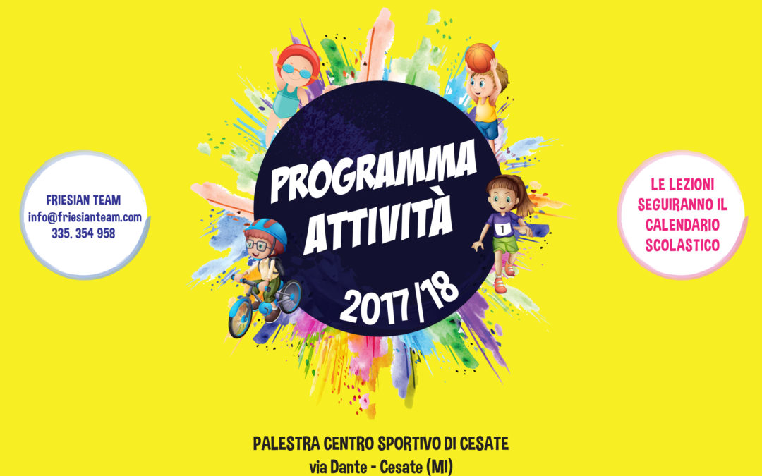 CORSI DI MOTRICITÀ, MULTISPORT E TEEN FITNESS-  ANNO 2017/18