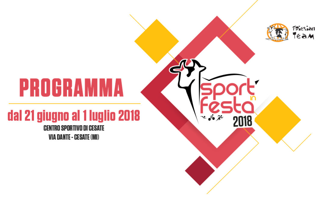 Sport in Festa 2018 – Il Programma